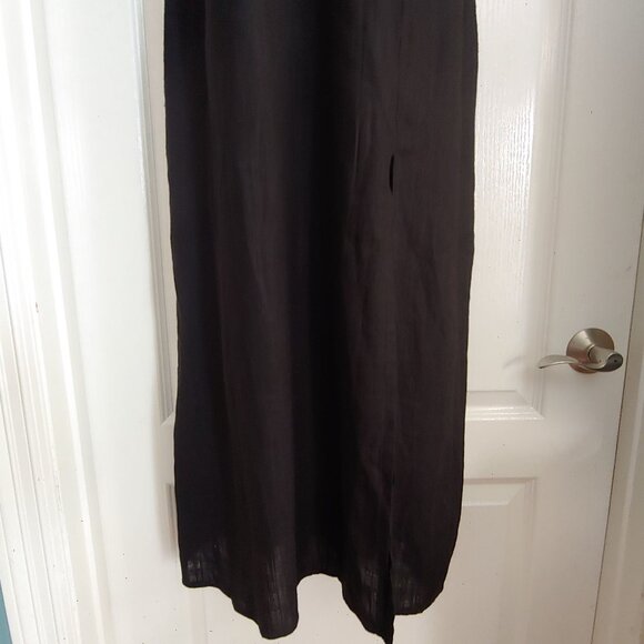 Asos Flax Blend Baby Doll Sleeveless Witchy FairyGoth Vamp Maxi Dress 8 - Picture 6 of 11